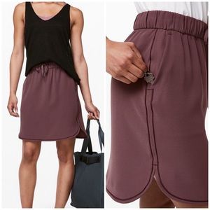 • cherry burgundy lululemon on the fly skirt •